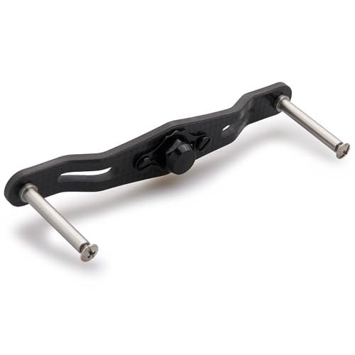 HEIGHTEN V2.0 85/95mm Reel Handle (No Knob) 1.5K Carbon Cloth Carbon Fiber for Shimano, Daiwa, Abu, and Lucia Baitcasting Reels (95mm) (0065)