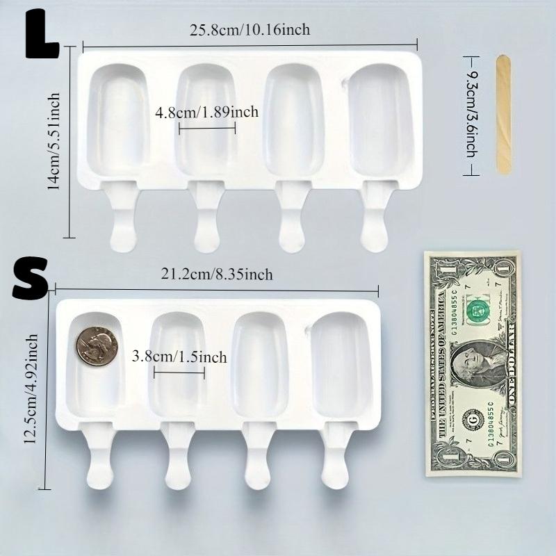 Matriță Silicon Înghețată Maker Popsicle de Casă Tavă Cuburi Gheață Reutilizabilă DIY Desert de Casă Congelator Matriță Mașină de Gheață Cu Bețișoare