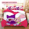 Chowder2 Pattern Bedding Quilt Set  Home Decoration  Gift (1 * duvet cover + 2 * pillowcase  without core)