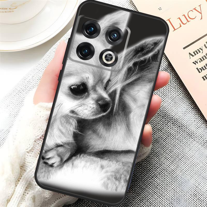 

Chihuahua Face Floral Dog Cover For OnePlus 15 13 13R 13T 12 12R 10T 11 10 Pro OnePlus Nord 5 CE 4 3 Lite N20 N30 Case OnePlus 9