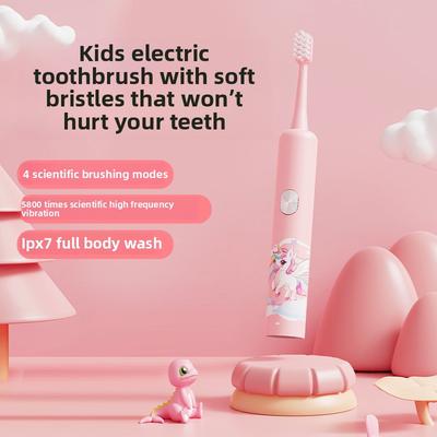 Children's Electric Toothbrush Cute Cartoon Soft Hair Electric Toothbrush Smart Timing Sonic Electric Toothbrush Gift