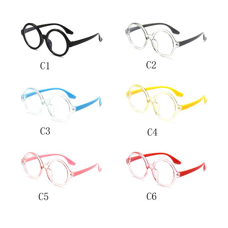 Anti Blue Light Children Glasses Round Boy Girl Eyeglass Frame Optical Eyewear Ultralight Eye Protection Computer Goggles