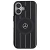 Mercedes Mehmp16S23Hrsk Iphone 16 6.1   Czarny/Black Hardcase Mb Double Layer Crossed Lines Magsafe