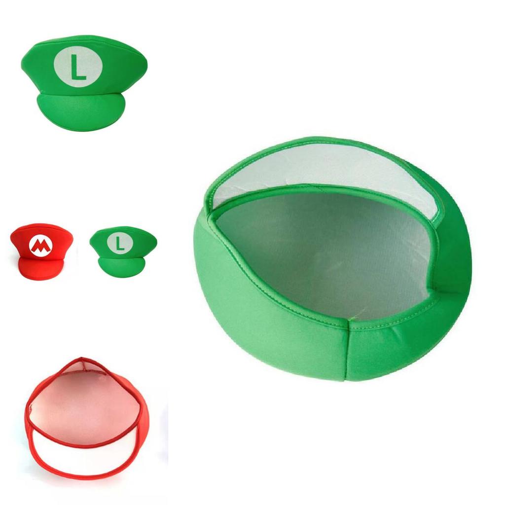 Unisex Klobouk Super Mario Luigi Bros Cosplay Pro Dospělé A Děti Halloweenské Kostýmové Rekvizity