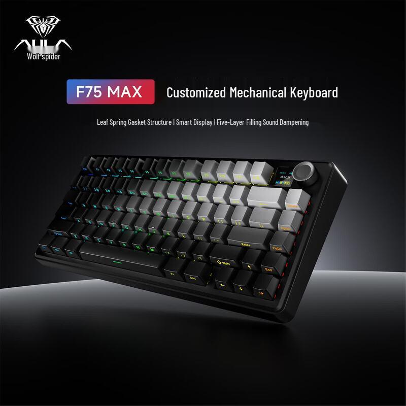 AULA F75 MAX Tri-mode Custom Mechanical Gaming Keyboard