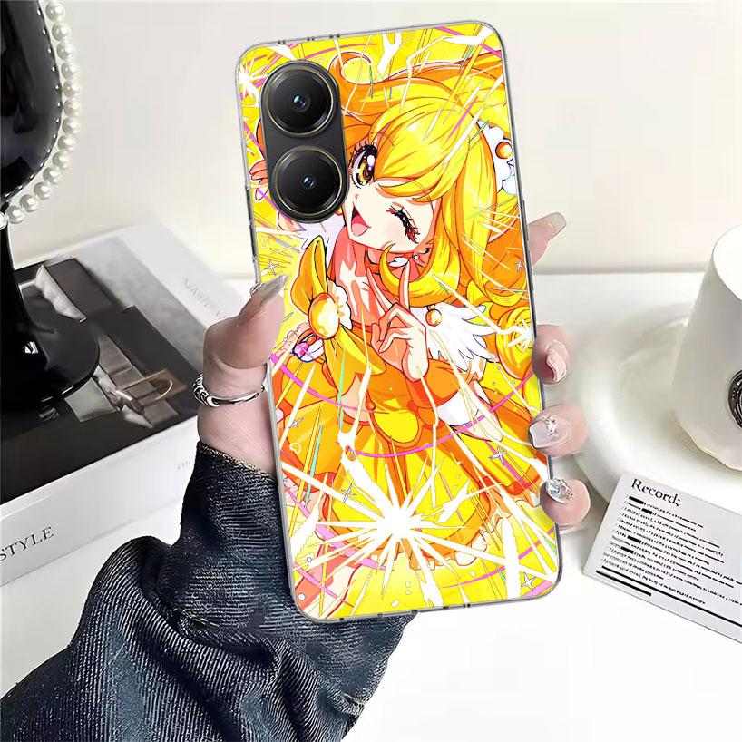 Pretty Cure Anime Soft Phone Case For Xiaomi Redmi 15C 15 13C 13 Poco X5 X6 X7 F7 Ultra M7 12C 12 10 10C 9C 9A 9T 9 Fundas Poco