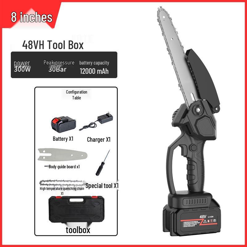 Rechargeable Mini Electric Chainsaw for Outdoor Logging and Garden Pruning