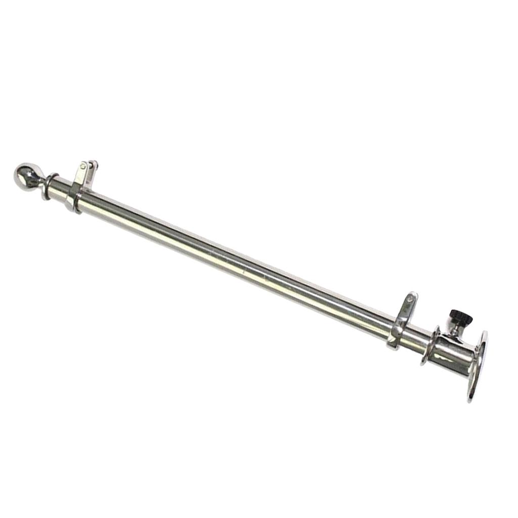 18" Marine Sailboats Yacht 316 Stainless Steel Deck Flag Pole with 70mm Base . 18" Marine Sailboats Yacht 316 Stainless Steel Deck Flag Pole with 70mm Base .