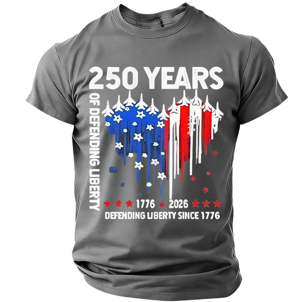 Men's Casual Round Neck Lightweight Breathable Short-Sleeve Top