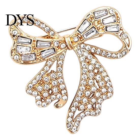 Women Jewelry Sparkling Rhinestone Bow Brooch, Mini Bowknot Shaped Lapel Decorative Clothing Accessories Pin, Accessory for Girls Pin
