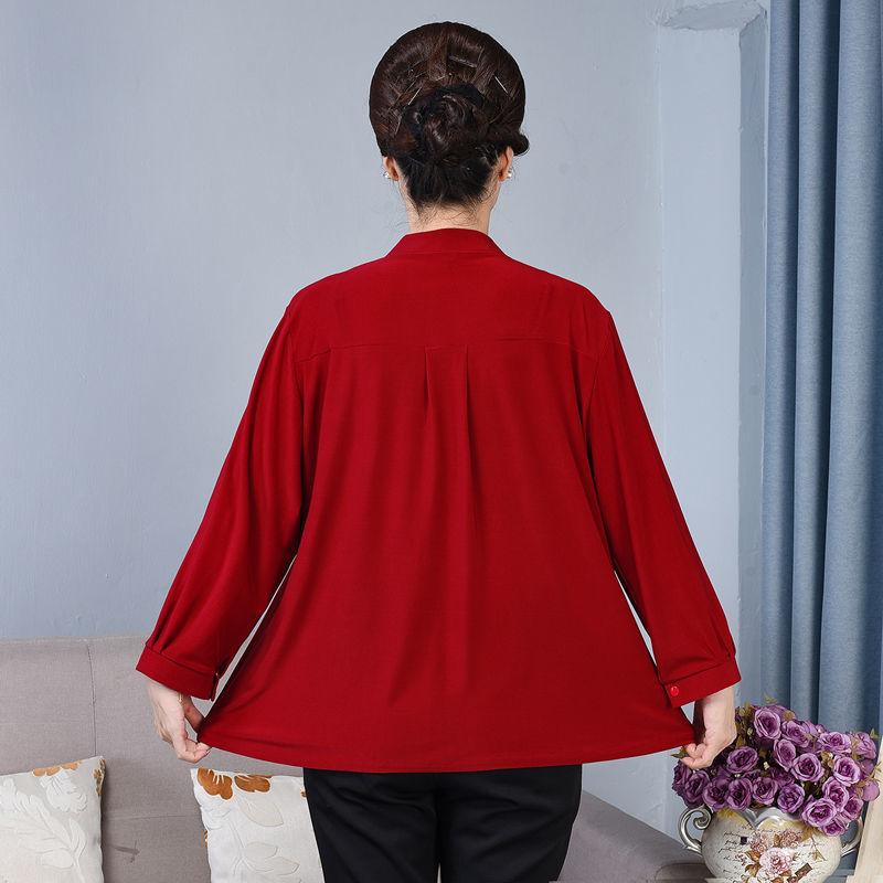 Spring Autumn Women's Plus Size Shirt Loose Long Sleeve T-Shirt