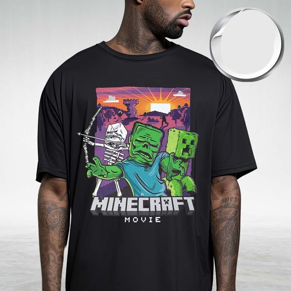 Minecraft Movie The Zombie Kids Boys Unisex T-Shirt Size S-4XL XXL