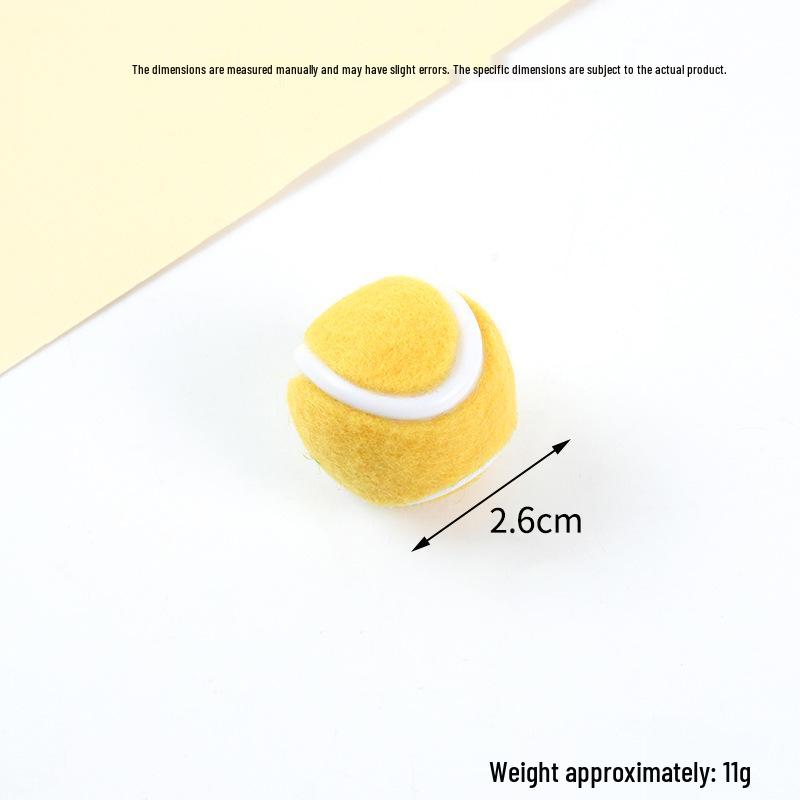 Hot-Selling Tennis Keychain Pendant: Simulation Tennis Toy Photography Prop