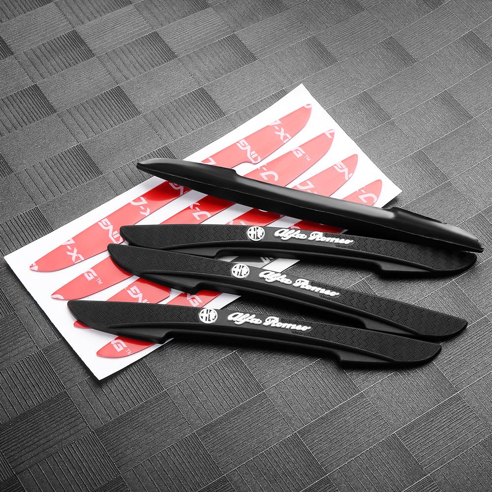 4 st Bildekorationsremsor för Bumper, Dörrskyddsklistermärke För Alfa Romeo Giulietta GT 159 147 156 Giulia F1 Biltillbehör