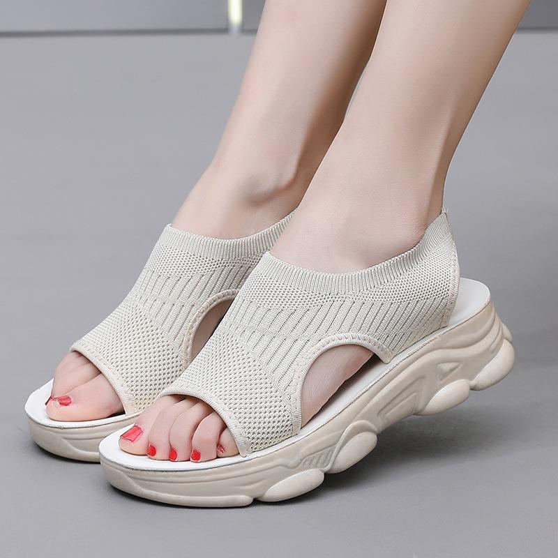 Shoes Women's Summer New Soft-soled Sandals Casual Sports Platform-soled Fashion Women's Sandals Lazy Shoes