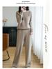 Women's Slim-Fit Wool Cable Knit Sweater - Autumn/Winter Collection