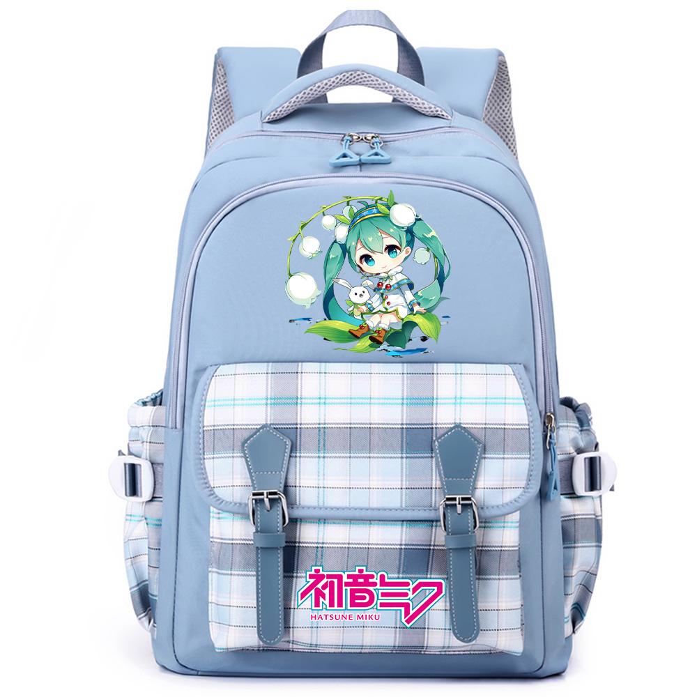 Anime Hatsune Miku Printed Large Capacity Backpack for Teenger Student Girl Boy Schoolbag Bookbag Women Waterproof Travel Bag Bookbag Mochila Gift