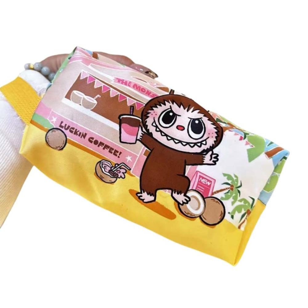 

Настольное хранение Лабубу Сумка для канцелярских товаров Большая вместимость Пенал Лабубу Студент StyleB-No Pendant