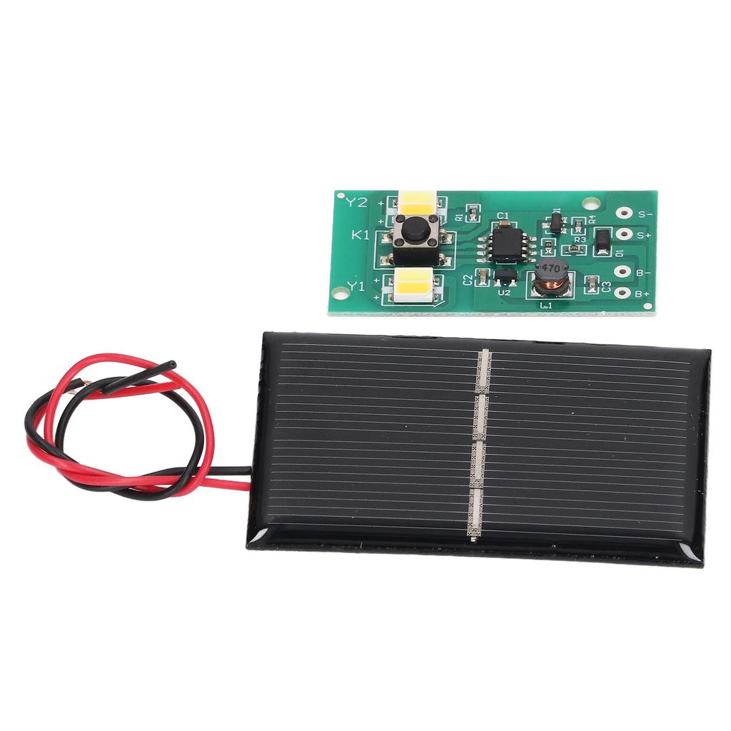 2 Set Solar Light Control Panel High Drive Efficiency Solar Lamp Controller Board for Garden 1.2V