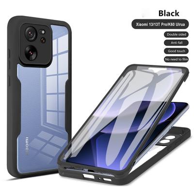 Pour Xiaomi 14T Pro 13T 12T Poco X7 X6 X5 Redmi 14C Note 14 Pro 13 12 11 10 Transparent Antichoc Silicone 360 Protection Complète Film Trempé Étui Housse