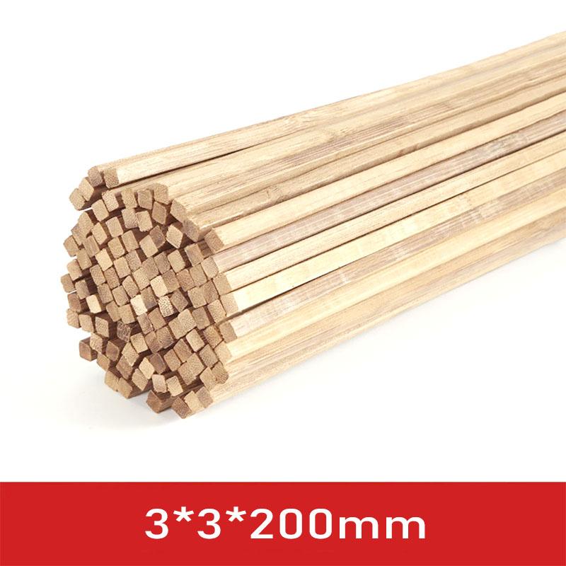 20-50 peças 2/3/5mm Balsa Stick Balsa Madeira Artesanato Quadrado Cudgel Modelo Construção Escultura DIY Artesanato Fazendo Acessórios Stic