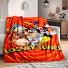 1 Stück Looney Tunes Cartoon-Charakter Flanell-Kuscheldecke - Leichte, weiche, warme Ganzjahresdecke für Sofa, Bett, Reisen, Camping L1029166