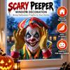 Fundo Transparente Adesivo Assustador de Olho Curioso Película Decorativa para Janela Adesivos de Janela Halloween