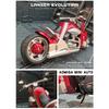 1/12 Tyrannosaurus Rex V-REX Alloy Racing Motorcycle Model Simulation Street Motorcycle Model Sound Light Kids Toys Gift