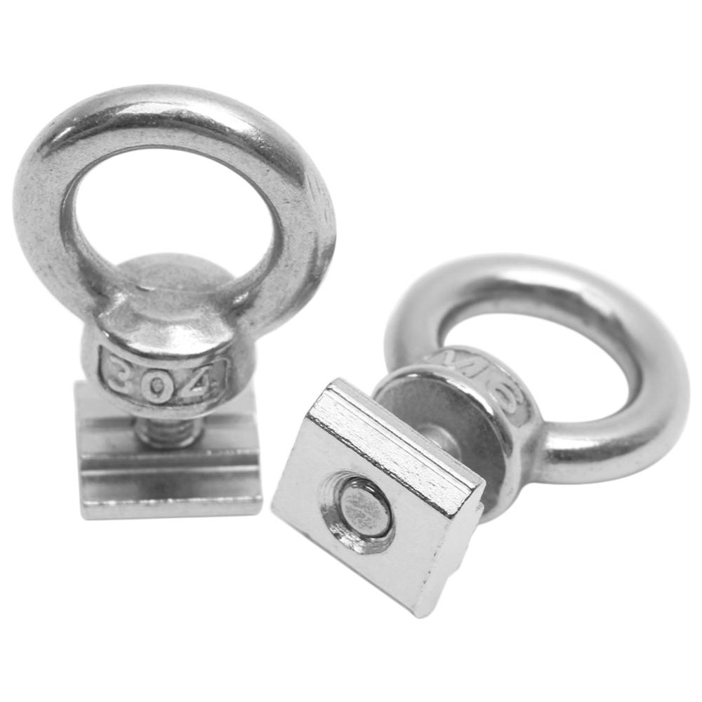 2 Pack Kayak Track Mount Tie Down for Bungee Cord Rope
