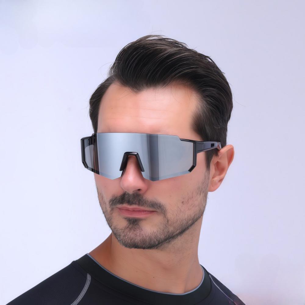 Europäische und amerikanische neue Sport-Radbrillen, Fahrrad-Trend Herren- und Damen-farbige Outdoor-Sonnenbrillen, beschichtete Modebrillen