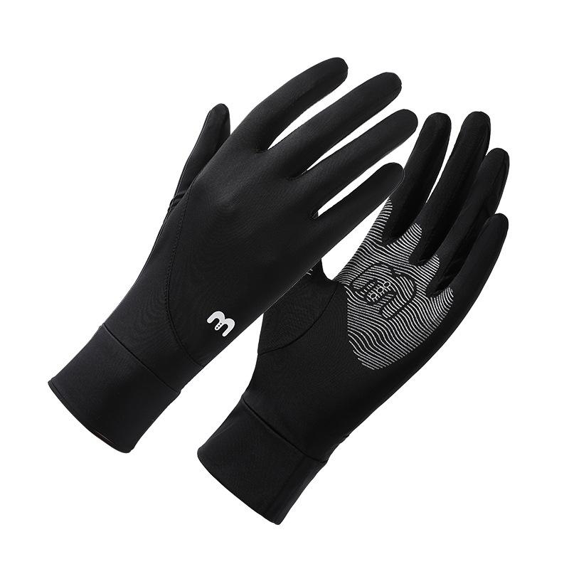 Sunscreen Gloves Summer Women UV Protection Color Matching Outdoor Touch Screen Non-slip Driving Sports Cycling Original Yarn Ice Silk Gloves