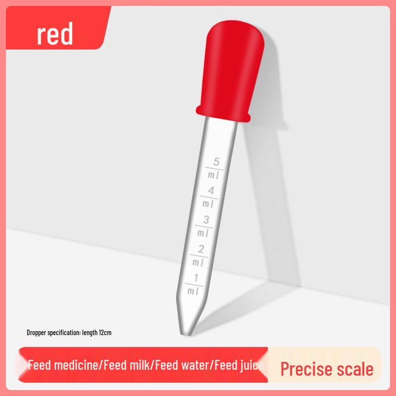 5ml Baby Medicine Dropper with Anti-Choke Design and Scale – Soft Silicone Straw