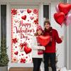 Valentine's Backdrop Heart Pattern Valentine's Event Background Love Background Love Themed Happy Valentine's Day Banner