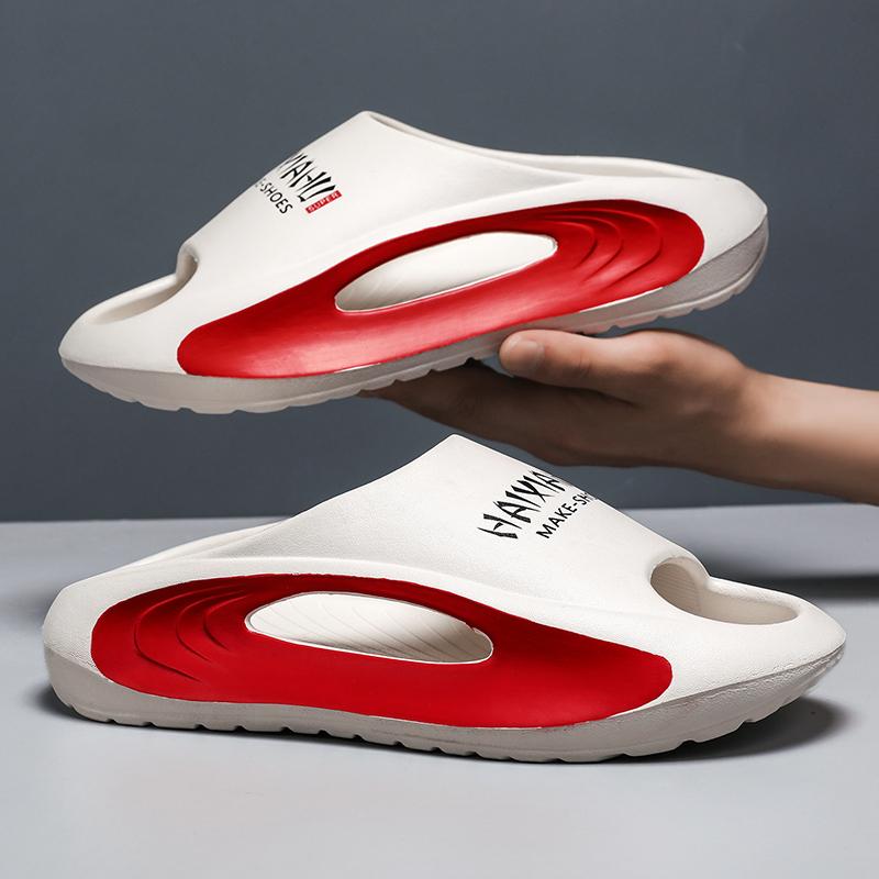 Designer new men's and women's outdoor beach sandals casual comfortable thick soles home sandals for men and women couples