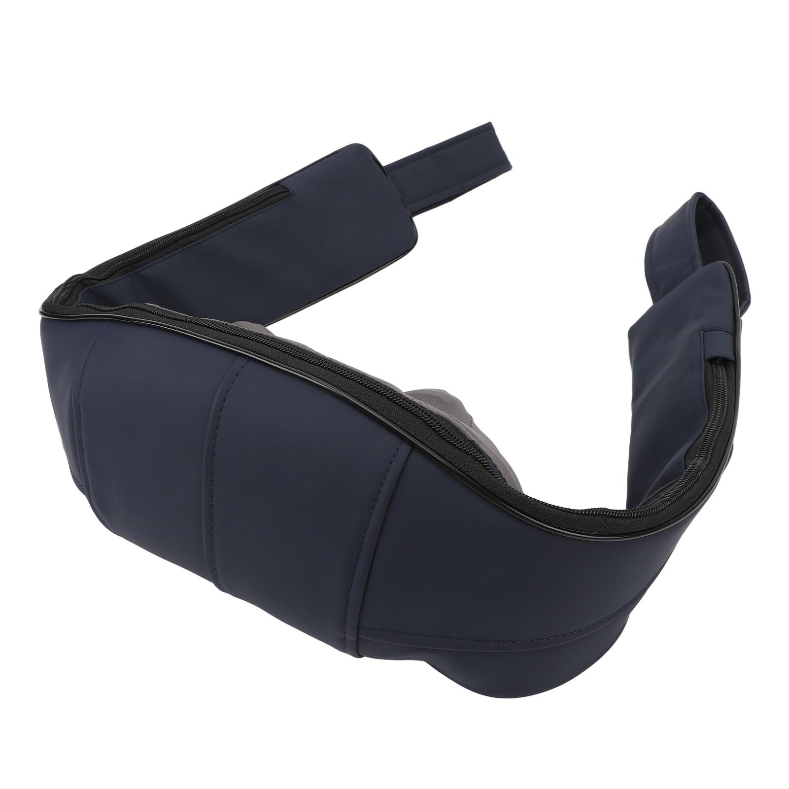 

Массажер для шеи и спины, темно-синий, USB-перезаряжаемый, портативный электрический массажер для плеч с горячим компрессом