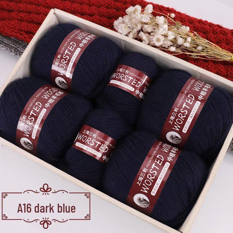 Sanli Wool Yarn 290: Medium Thick Knit Sweater, Scarf, and DIY Seat Cushion