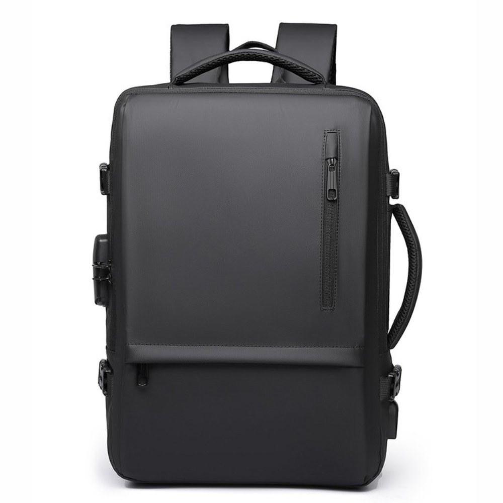 Unisex Large Capacity Oxford Backpack with Top Handle and Adjustable Straps for Commute and Travel