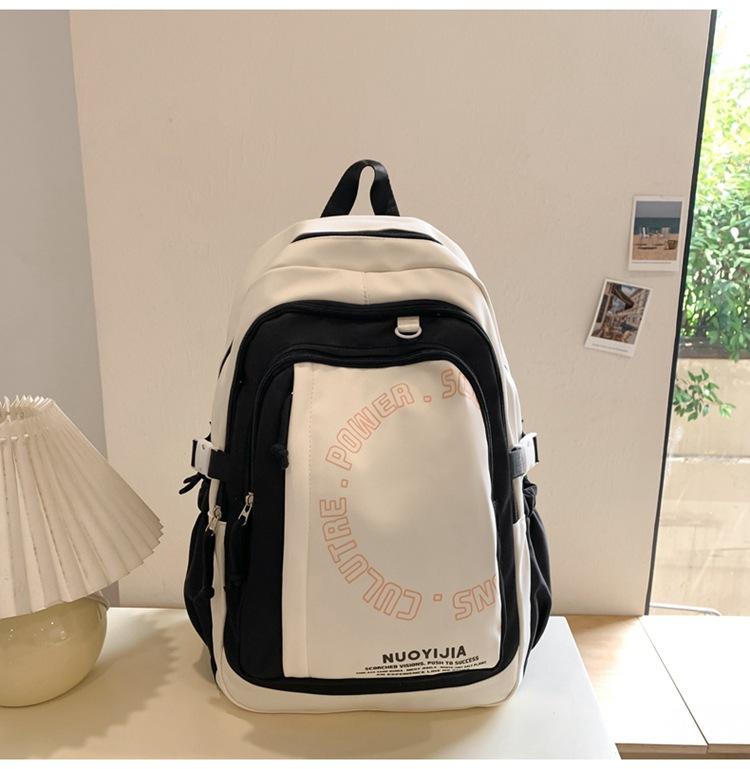Schoolbag Korean college style backpack for female junior high school students niche cute foreign style fashion casual schoolbag girls simple backpack