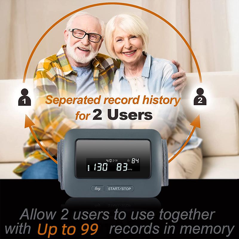 Bluetooth English and Russian Voice Automatic Blood Pressure Monitor, LED Large Screen Heart Rate and Blood Pressure Monitor