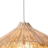 Gewebte Pendelleuchte Rustikale Rattan-Hängelampe Dekorative Exquisite Pendelleuchte für Schlafzimmer