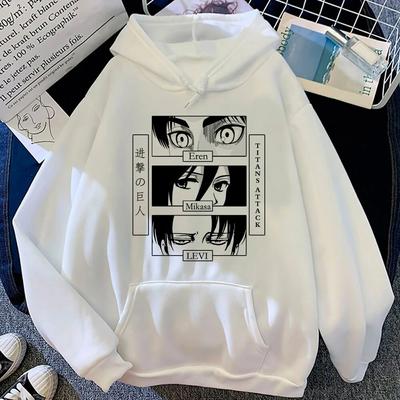 Sweat à capuche l'attaque des Titans Eren pour femme, vêtement esthétique d'hiver y2k, vêtements japonais unisexes, 2023