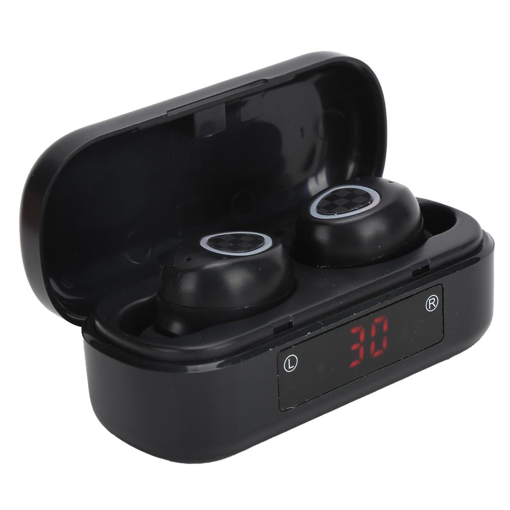 V7 Wireless Bluetooth 5.0 Headset Stereo 8D HiFi Sound Earbuds with Charging Compartment
