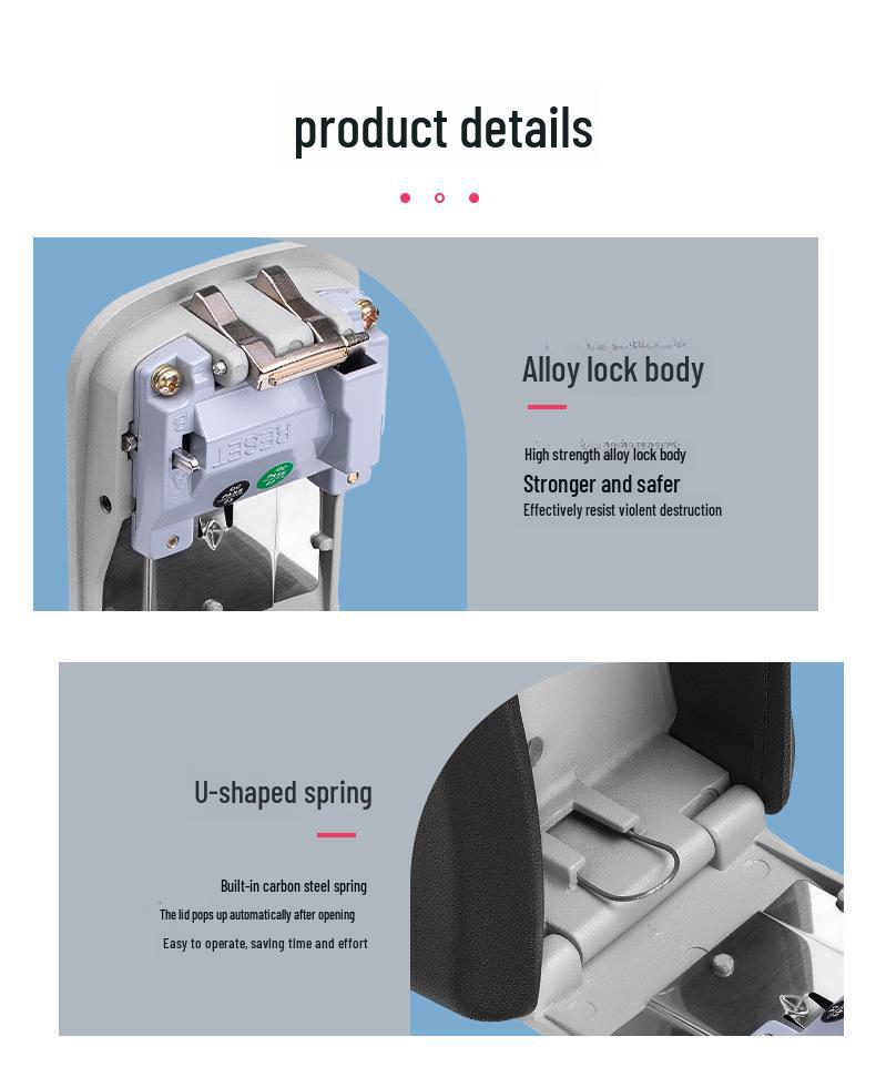 Anti-Theft Key Lock Box for Home and Office