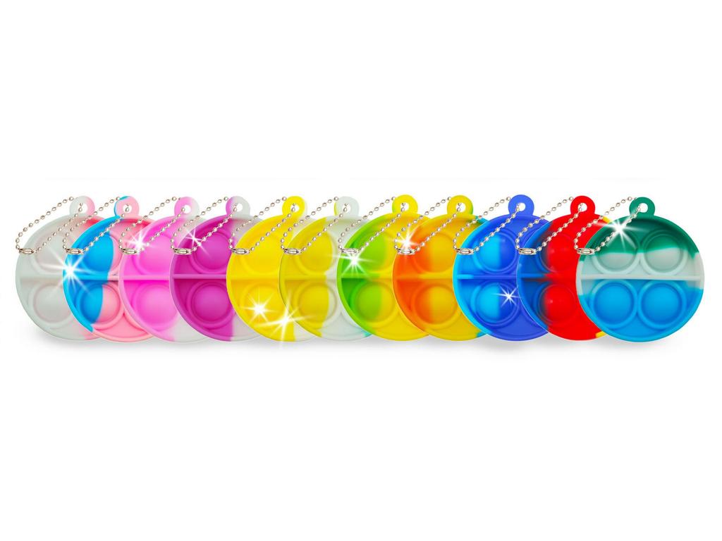 Porte-clés Cœur Trèfle à Quatre Feuilles: Jouet anti-stress amusant et accessoire de sac à dos