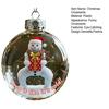 Festive Animal Ornaments Christmas Tree Decorations Clear Plastic Xmas Balls for Home Fun Party Decor