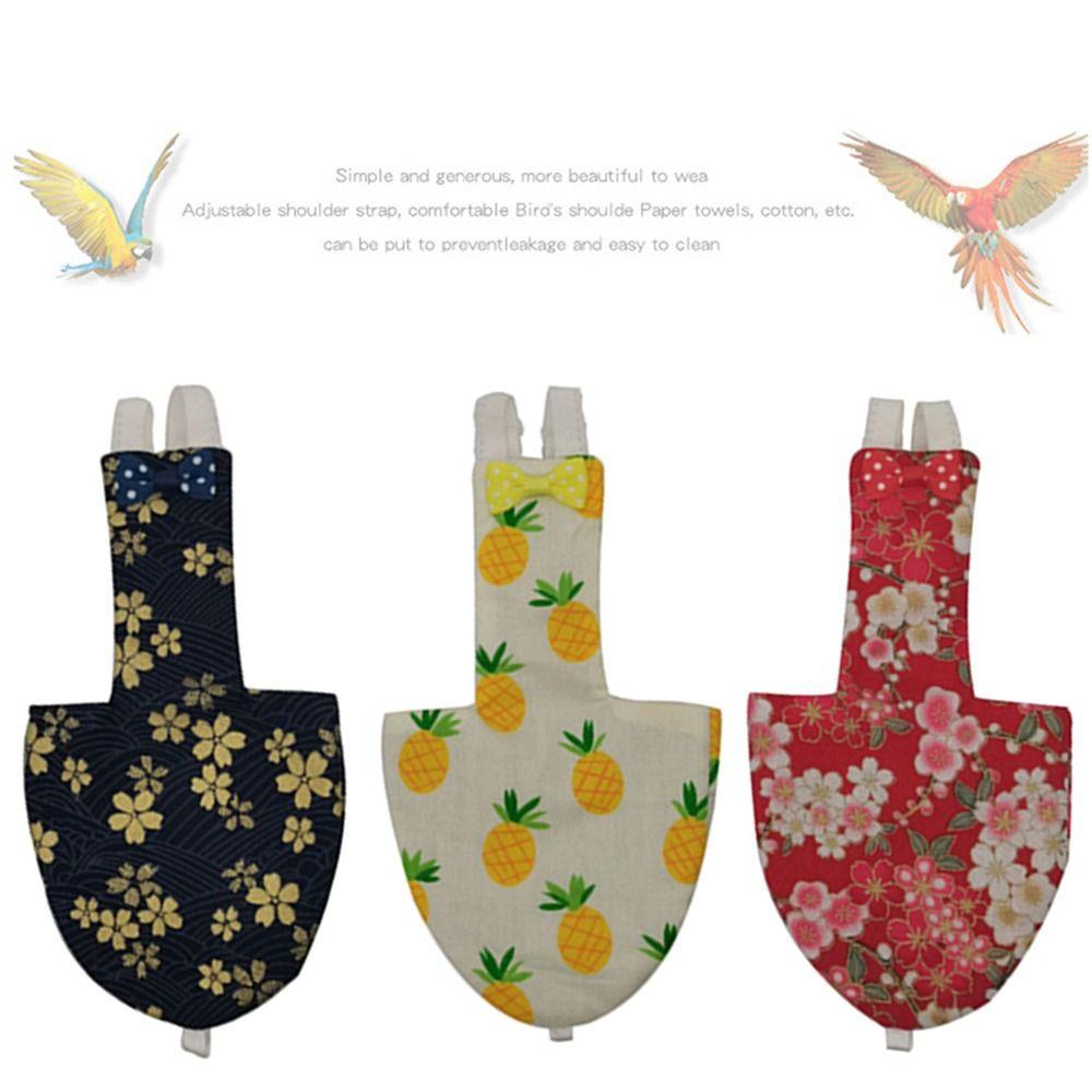 

Waterproof Bird Diaper Washable Diaper Flight Suit Replacement Bird Urine Wet Suit S-1