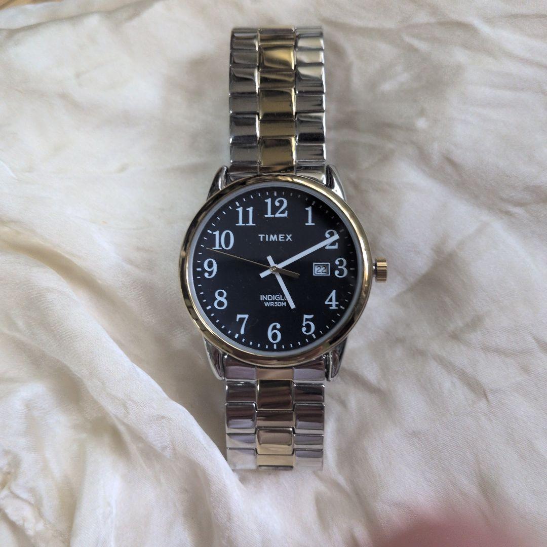 TIMEX manual winding watch black dial