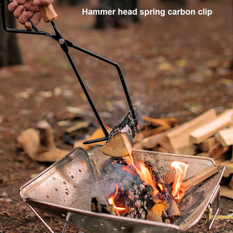 Buy Outdoor Camping Firewood Tongs Multipurpose Heatresistant Extended