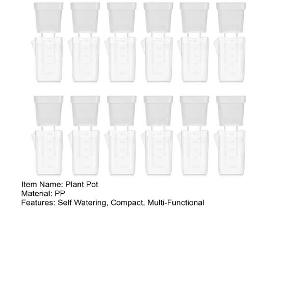 Self Watering Plant Pots Mini Translucent Plastic Planters Plant Propagation Pot with Reservoir for Seedlings Cuttings