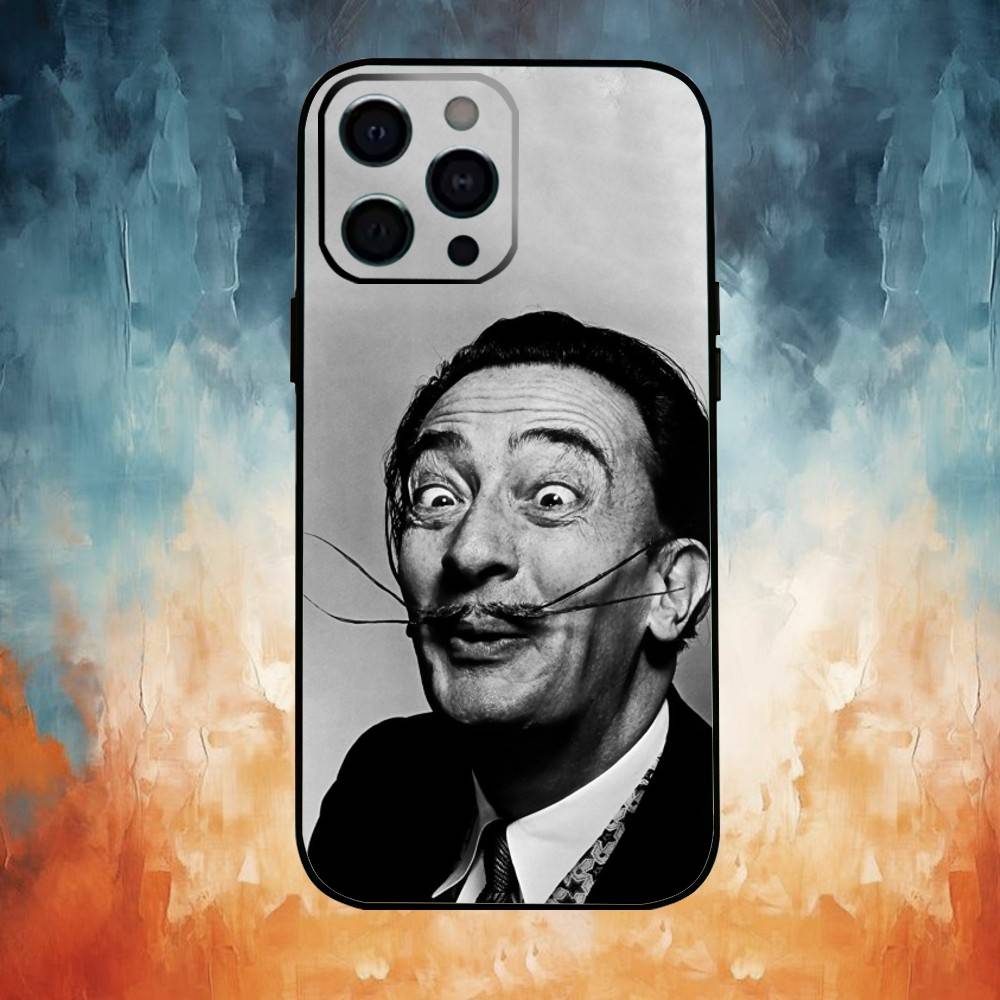 Salvador Dali Kunst Handyhülle Für iPhone 17,16,15,14,13,12,11 Plus,Pro,Max,XS Silikon Weiche Hülle